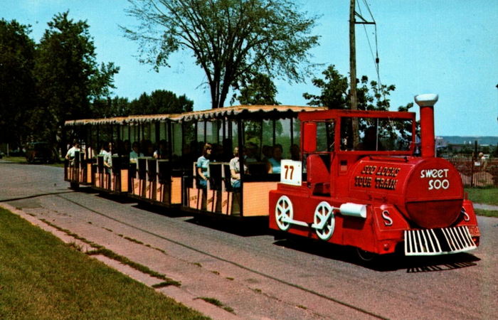 Soo Train Tours - Old Postcard